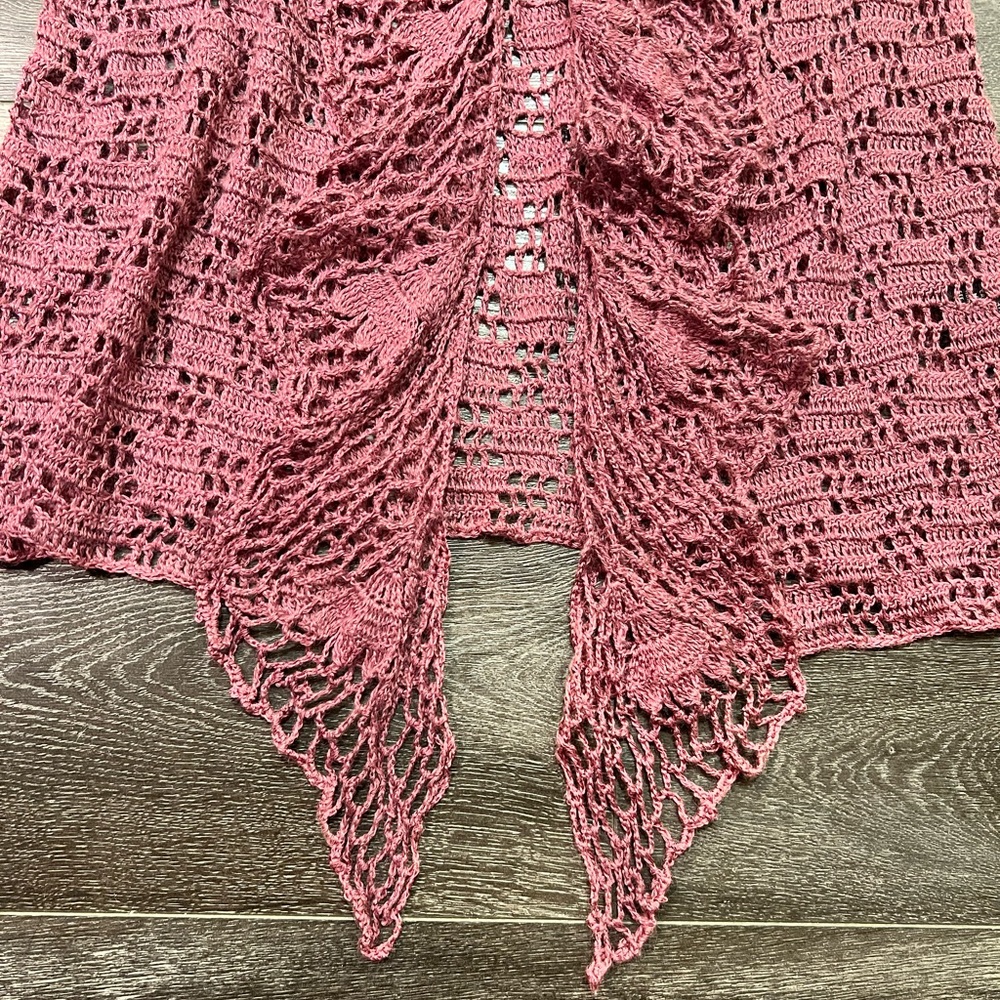 🚫SOLD🚫 RARE Vintage Betsey Johnson Crochet Duster Cardigan - Picture 5 of 6